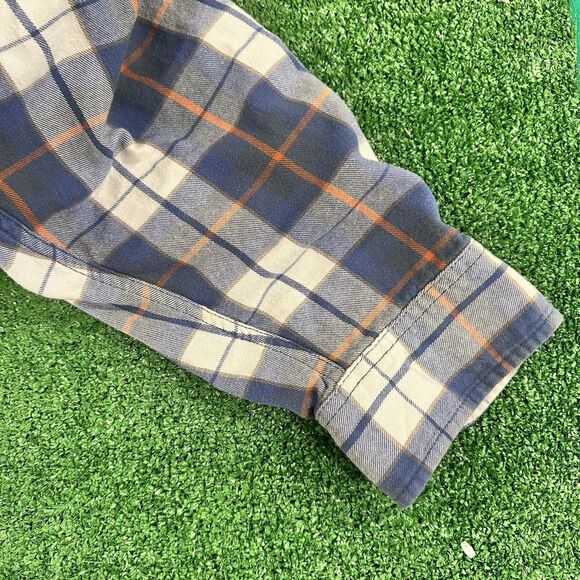 Duluth Trading Co Men's Flannel Shirt Blue Size 2XL Plaid Button Down Pockets - Picture 10 of 16